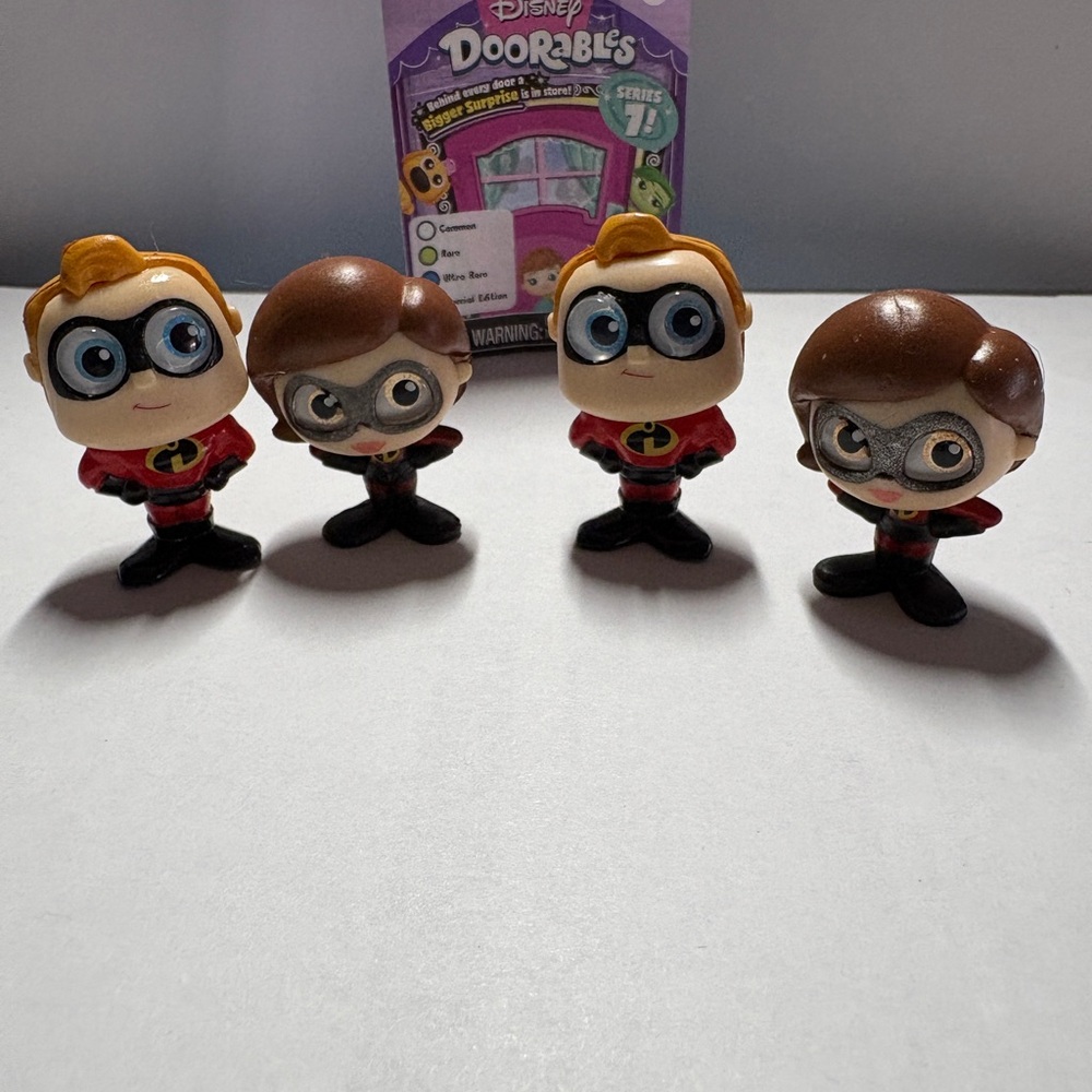 Disney Red and Black Incredibles Action Figures